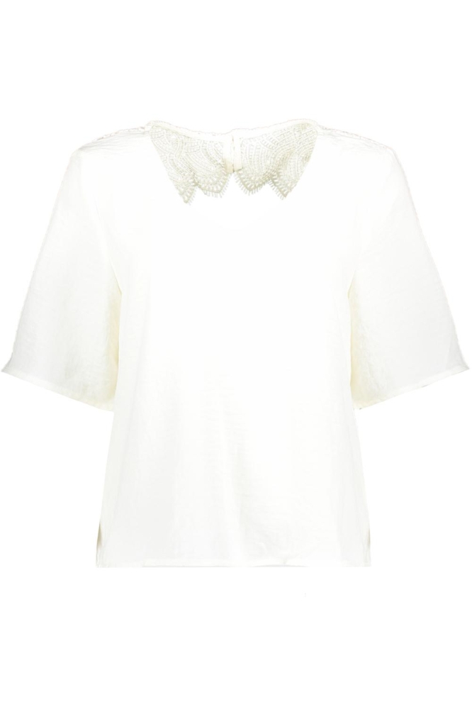 JDYHANNAH LIFE 2/4 LACE BACK TOP WV 15353827 CLOUD DANCER